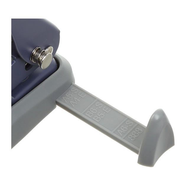 Діркопробивач Buromax металевий MORANDI STYLE, до 25 аркушів, 115 х 96 х 89 мм, синій (BM.4042-02) - picture 3