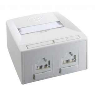 Комп'ютерна розетка RJ45x2 UTP cat.6 568A/B UTP Synergy DG+ Molex (SSY-00007-02) зображення 1