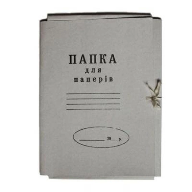 Папка на зав'язках Buromax А4, carton 0,4мм (glued flap) (BM.3356) - зображення 1