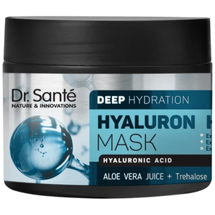 Маска для волосся Dr. Sante Hyaluron Hair Deep Hydration для глибокого зволоження волосся 300 мл (8588006040227) зображення 1