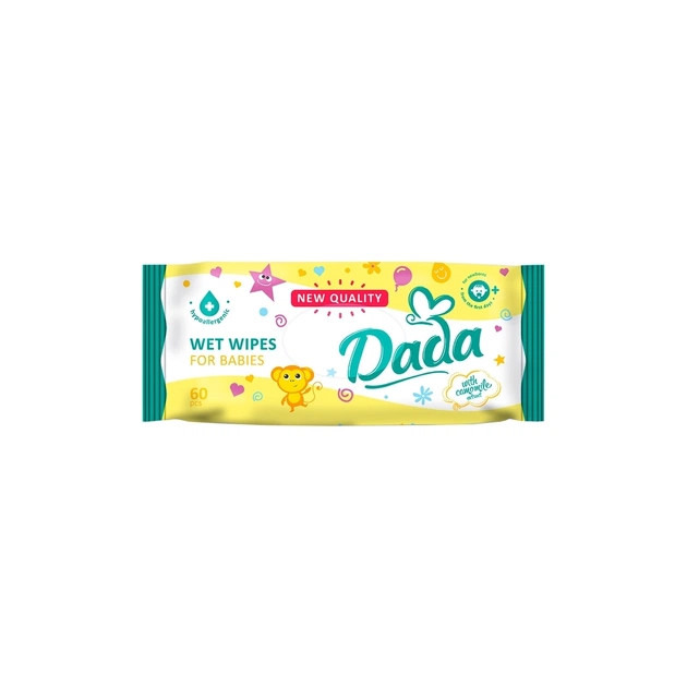 Детские влажные салфетки Dada с экстрактом ромашки, 60 шт (4820174980382) - изображение 1