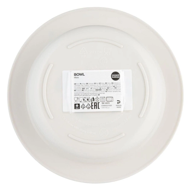 Тарілка дитяча Canpol babies CUTE ANIMALS мисочка пластикова, блакитна (4/412_blu2) - picture 3