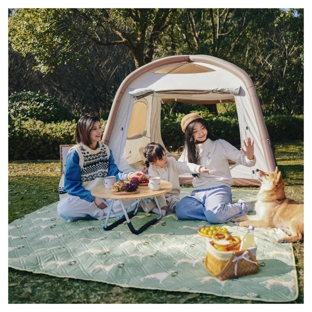 Туристичний килимок Naturehike для пікніка CNK2350WS010 145x170 см зелений з принтом (6976507661676) - picture 6