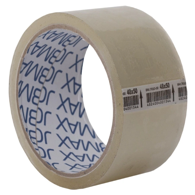 Скотч Buromax Packing tape 48мм x 50яр х 40мкм, JOBMAX, clear (BM.7010-00) - зображення 1
