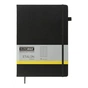 Книга записна Buromax Etalon 210x295 мм 96 аркушів в клітинку обкладинка зі штучної шкіри Чорна (BM.294160-01) - зменшене зображення 1