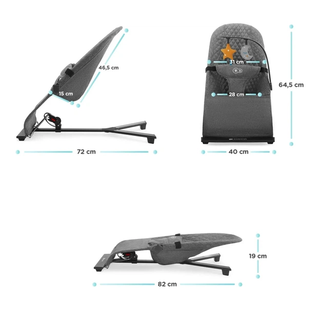 Крісло-гойдалка Kinderkraft Mimi Grey (5902533918355) - picture 12