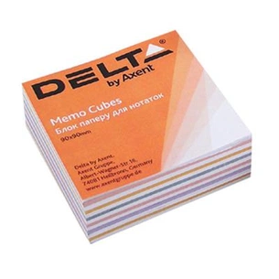 Бумага для заметок Delta by Axent "MIX" 90Х90Х30мм, glued (D8014) изображение 1