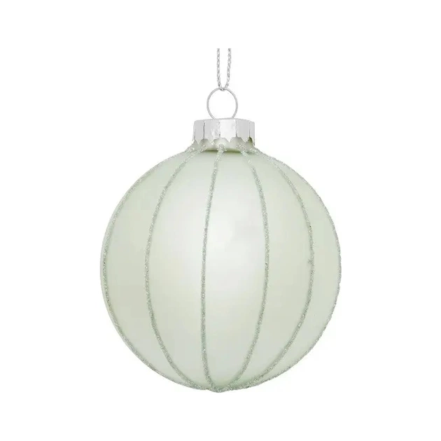 Ялинкова іграшка House Of Seasons Скляні кульки 3 шт D7 см Срібні (8718861801569) - picture 3