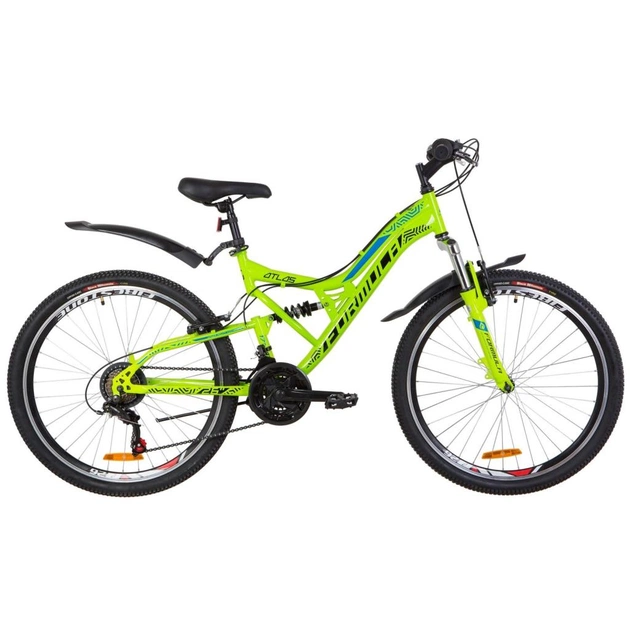 Велосипед Formula 26" ATLAS AM2 Vbr рама-17" 2019 салатово-синій (OPS-FR-26-304) - изображение 1