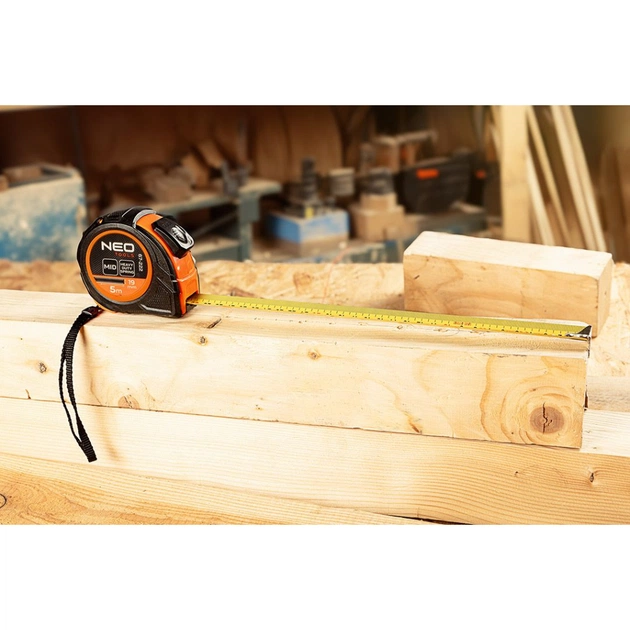 Рулетка Neo Tools 5мx19мм, з фіксатором змотування (67-222) - picture 4