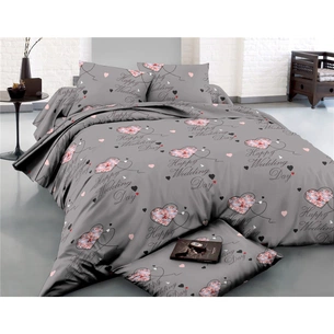 Постільна білизна MirSon Сатин 22-1277-1 Happy day 143х210 (2200004109145) зображення 1