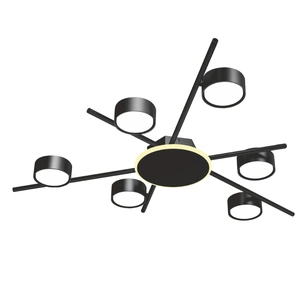 Світильник Videx під лампу 6xGX53 накладний з підсвіткою (VL-SPF22B-BB) изображение 1