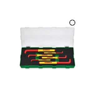 Ключ Toptul шестигранний HEX діелектричний VDE 6 шт. 2,5-8мм (GZA0648) зображення 1