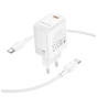 Зарядное устройство BOROFONE BN28 Fuente USB-C PD30W + cable USB-C to USB-C White (6941991120312) - уменьшенное изображение 5