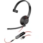 Навушники Poly BlackWire 5210 USB-A HS Mono Black (80R98AA) - зменшене зображення 1