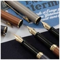 Ручка пір'яна Waterman HEMISPHERE Metallic Stone Grey GT  FP F (12 091) - зменшене зображення 6