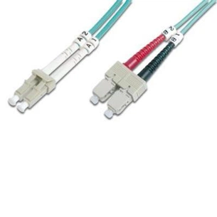 Оптичний патчкорд Digitus LC/UPC-SC/UPC,50/125,OM3,duplex,2m (DK-2532-02/3) зображення 1