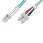 Оптичний патчкорд Digitus LC/UPC-SC/UPC,50/125,OM3,duplex,2m (DK-2532-02/3) - зменшене зображення 1