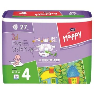 Підгузки Bella Baby Happy Maxi 8-18 кг 27 шт (5900516600785) зображення 1