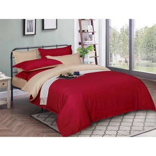 Постільна білизна MirSon Satin Stripe 30-0018 + 30-0004 Jenadi 200х220 Євро (2200005262702) зображення 1
