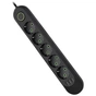 Мережевий фільтр живлення Voltronic F05U, 5 роз EU, 3*USB Black (F05U-Black) - зменшене зображення 1