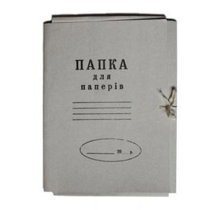Папка на зав'язках Buromax А4, carton 0,4мм (glued flap) (BM.3356) зображення 1