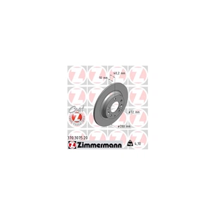 Гальмівний диск ZIMMERMANN 370.3075.20 зображення 1