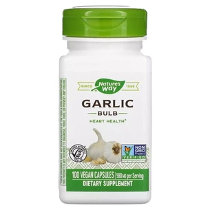 Вітамінно-мінеральний комплекс Nature's Way Часник, 580 мг, Garlic Bulb, 100 вегетаріанських капсул (NWY-13000) зображення 1