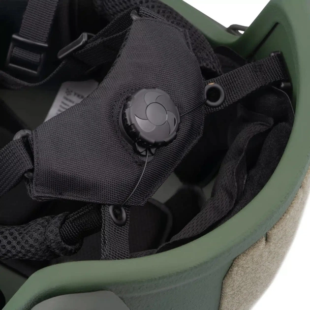 Шолом військовий Ukrainian Armor FAST Устраш 1.0, розмір M, зелений (FASTMRG) - зображення 8