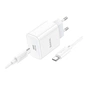 Зарядний пристрій HOCO C76A Pro Majestic USB-C PD30W + cable USB-C to USB-C White (6942007616324) - зменшене зображення 3