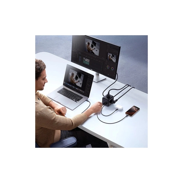 Сетевой фильтр питания Baseus EnerFill FA11 Cube Power Strip (E00082100123-00) - изображение 11