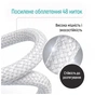 Дата кабель USB 2.0 AM to USB-C 1.0m 3A zinc alloy braided white ColorWay (CW-CBUC098-WT) - зменшене зображення 8