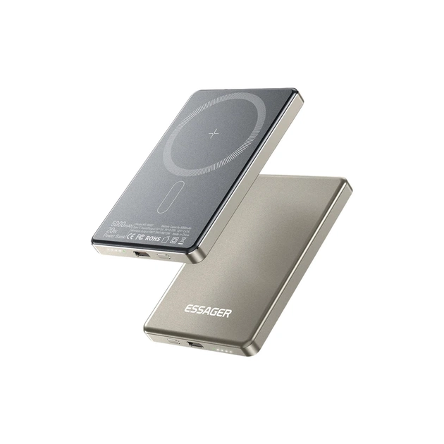 Батарея універсальна Essager 5000mAh Cross-border magnetic 20W PD QC/3.0 (EDY5K-YJ0A-Z) - зображення 4