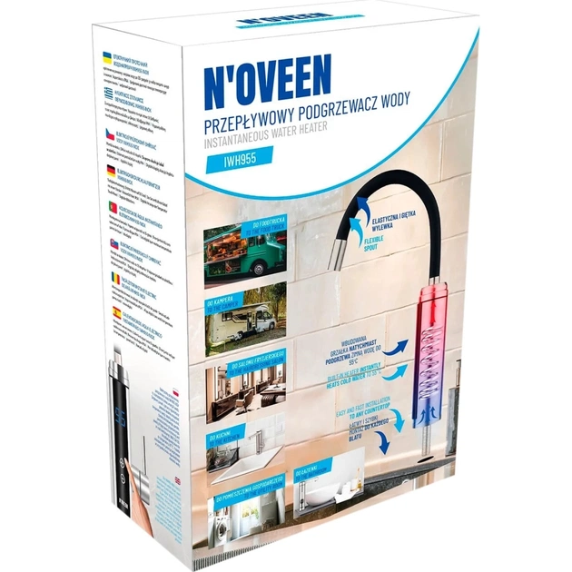 Проточний водонагрівач N'oveen кран IWH955 - зображення 5