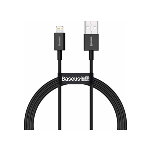 Дата кабель USB 2.0 AM to Lightning 2.0m 2.4A black Baseus (CALYS-C01) зображення 1