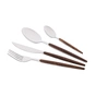 Набір столових приборів Ardesto Gemini Midori, 16 приборів, нержавіюча сталь, пластик, коричневий (AR1916MS) - уменьшенное изображение 1