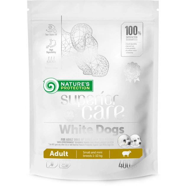 Сухий корм для собак Nature's Protection Superior Care White Dogs Adult Small and Mini Breeds 400 г (NPSC45662) - зображення 1
