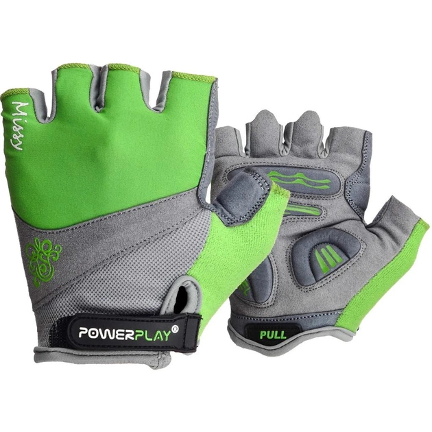 Велорукавиці PowerPlay Women 5277 Green XS (5277D_XS_Green) - изображение 1