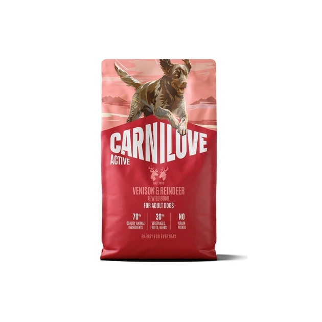 Сухий корм для собак Carnilove Active Venison & Reindeer & Wild Boar Active Adults 4 кг (8595602581207) - зображення 1