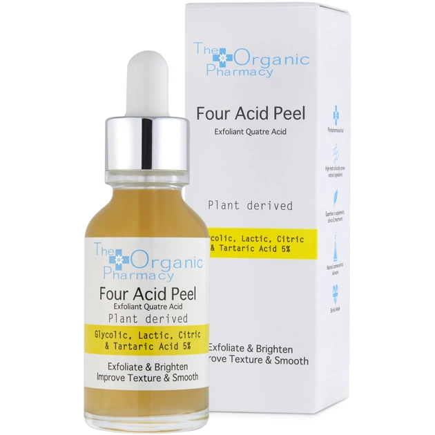 Сироватка для обличчя The Organic Pharmacy Four Acid Peel Чотири кислоти 30 мл (5060373520296) - зображення 1
