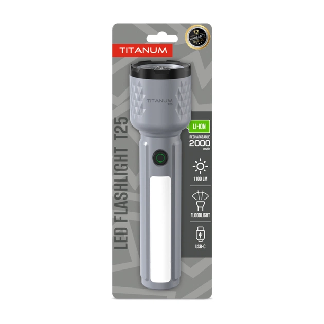Ліхтар TITANUM 1100Lm Gray (TLF-T25) - зображення 1