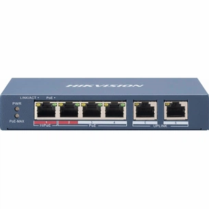 Комутатор мережевий Hikvision DS-3E0106HP-E зображення 1