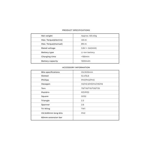 Викрутка акумуляторна Xiaomi HOTO 3.6V Screwdriver Kit (QWLSD011) - picture 7