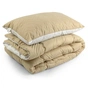 Ковдра Руно набір ковдра 140х205 + 1 подушка 50х70 силіконова Бежева (К_924.52СЛ300_Бежевий) - зменшене зображення 1