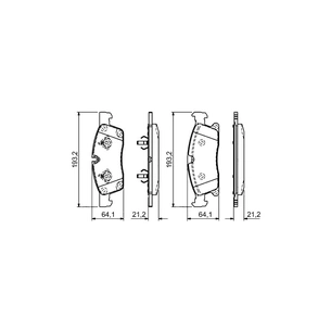 Гальмівні колодки Bosch 0 986 494 672 зображення 1