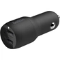 Зарядний пристрій Belkin Car Charger 24W Dual USB-A, USB-A - MicroUSB, 1m, black (CCE002BT1MBK) - уменьшенное изображение 1