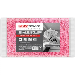 Губки кухонні PRO service Professional целюлозні 4 шт. (4823071628807) зображення 1