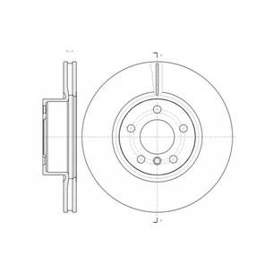 Гальмівний диск REMSA 61454.10 зображення 1