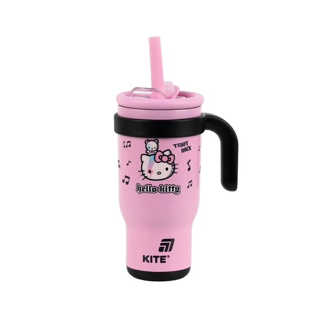 Поїльник-непроливайка Kite Hello Kitty термокружка з трубочкою, 530 мл (HK25-1266) - зображення 1
