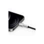 Дата кабель USB 2.0 AM to Lightning 1.0m Cafule Metal 2.4A black Baseus (CALJK-A01) - зменшене зображення 10